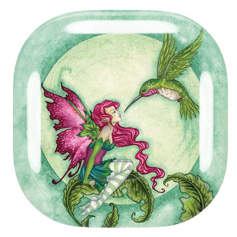 Amy Brown Flirting Fairy and Hummingbird Galaxy Buds Pro Skin